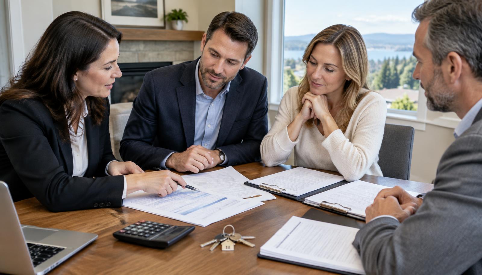 Washington buyers and sellers reviewing brokerage fees and concessions