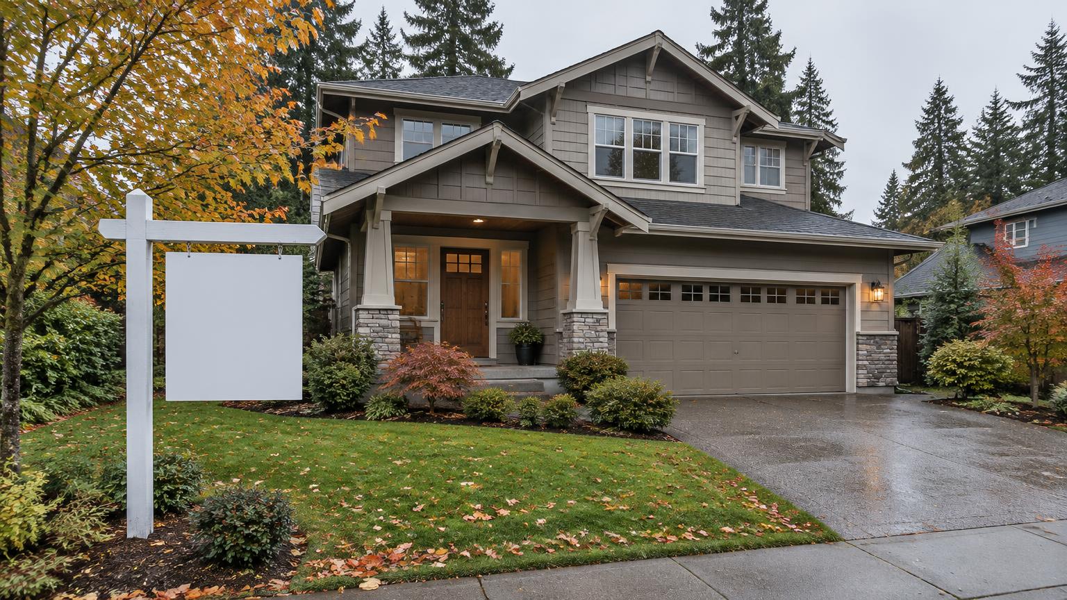 Seattle-area house listed for sale during a slower market