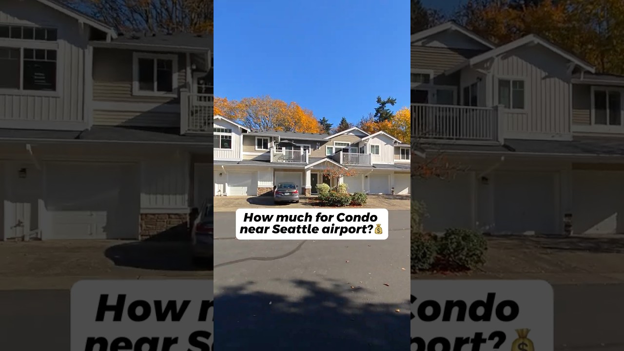 Video: What is the cost of condos near Seattle-Tacoma Intl. Airport ?#realestate #buyinghome #housetour