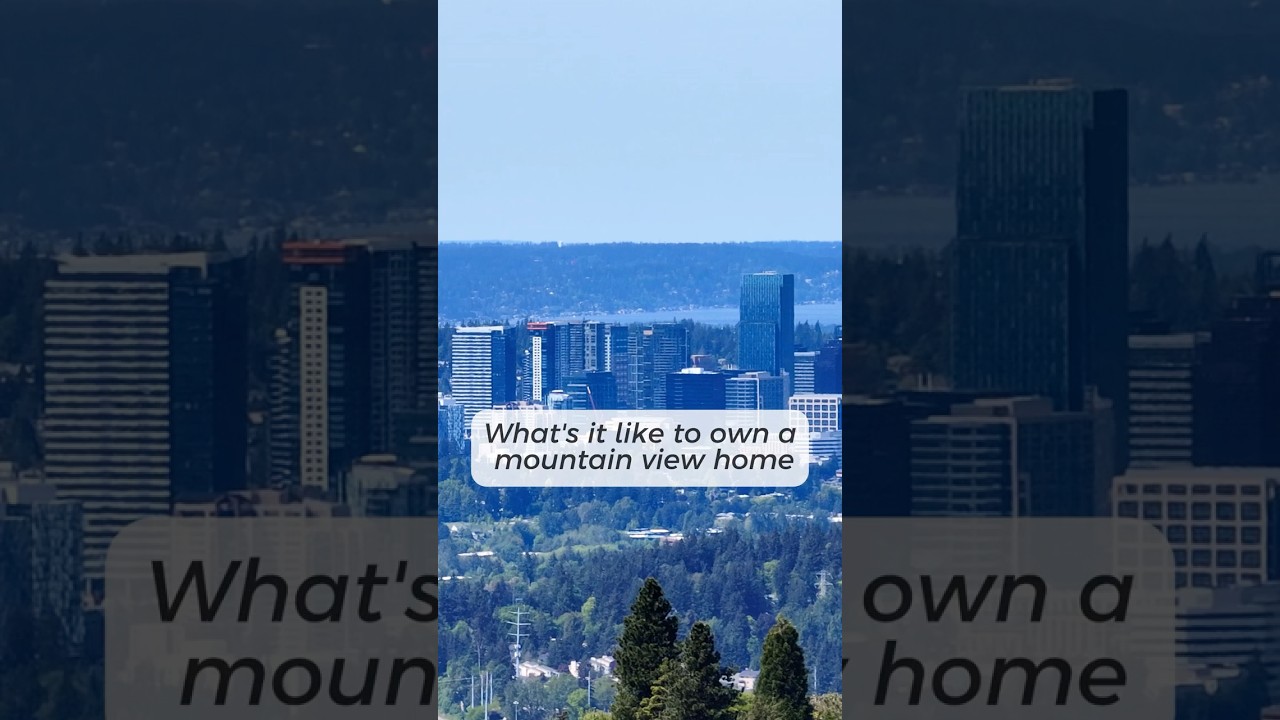 Video: A mountain-view home in Bellevue’s top school district! #buyinghome #realestate #seattle #housetour