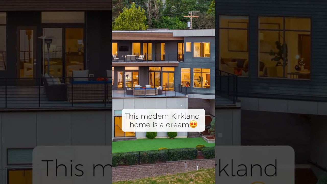 Video: A modern lakeview home in Kirkland! #buyinghome #realestate #seattle #housetour #home #kirkland
