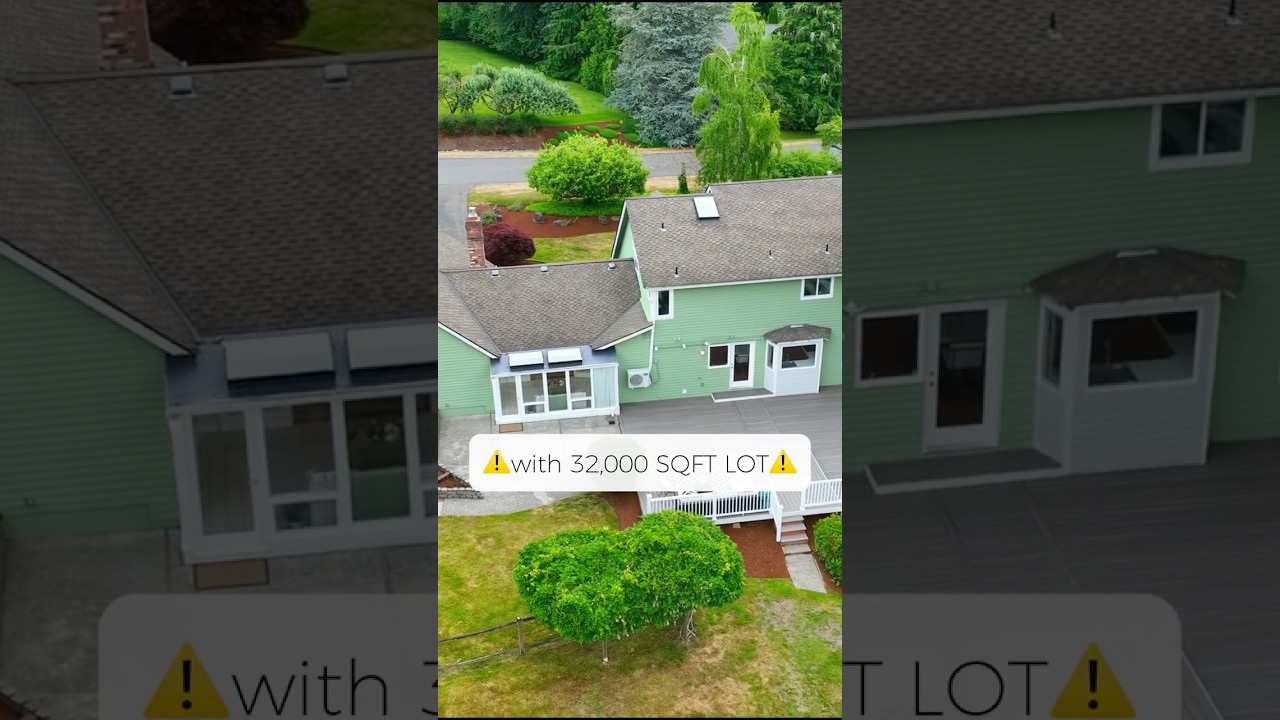 Video: $1.7M Dream Backyard🤩#buyinghome #realestate #seattle #housetour #home #redmond