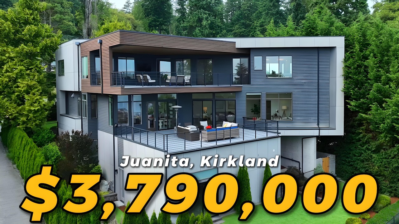 Video: Stunning Modern Waterfront Living in Kirkland’s Juanita Neighborhood!✨ #lakeview #customhomes